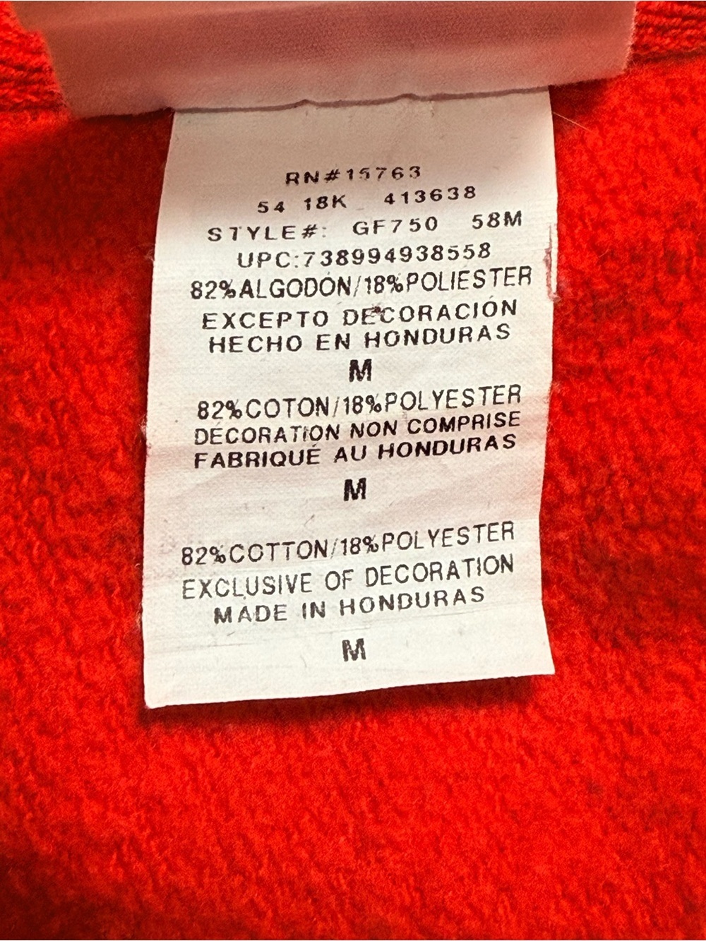 Champion Reverse Weave Red Crewneck Sweatshirt Medium Classic Logo - Picture 8 of 8